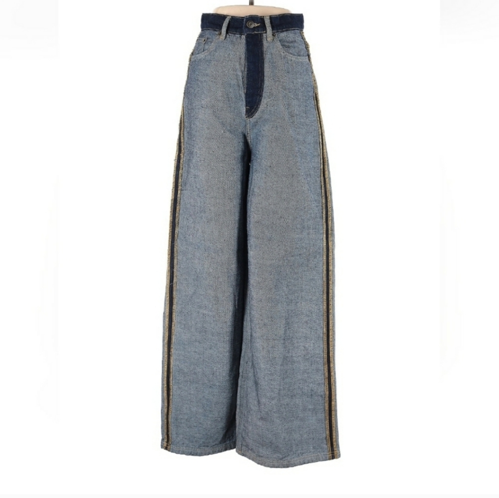 Zara Denim inside out pants